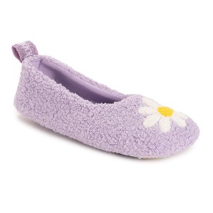 Muk Luks Women's Travel Ballerina Slipper with Patch - 1 of 4