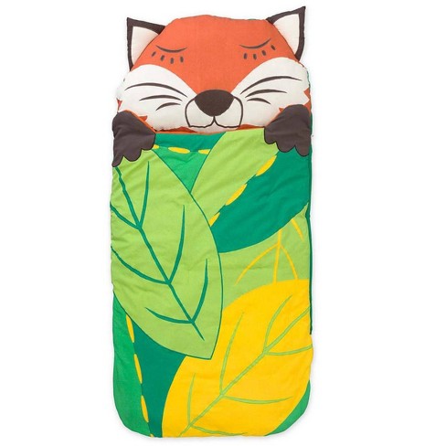 Kids Sleeping Bag Slumber Sack With Built In Pillow Fox Magic