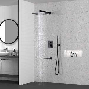 CASAINC 10" Shower System Sets 3 Function with Handheld Spray & Bathtub Spout - 1 of 3