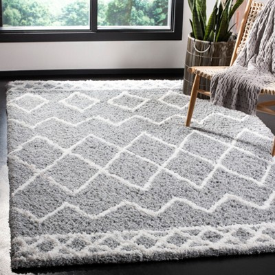 Equinox 4' x 6' Gray Shag Handmade Area Rug