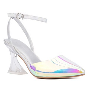Fashion To Figure Women's Jacki Ankle Strap Heel Pump - Wide Width - 1 of 4