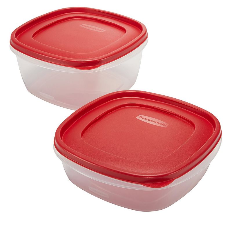 Rubbermaid 4pc Easy Find Lids Food Storage Containers Red, 4 of 8