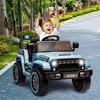 12V Kids Ride-on Truck with Parent Remote Control,All-Terrain Electric Car with Twin 35W Motors, 3 Speeds & Spring Suspension - 3 of 4