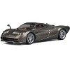 Pagani Huayra Codalunga Gun Metal Gray Metallic with Sunroof and Extra Wheels 1/64 Diecast Model Car by CM Model - 2 of 4