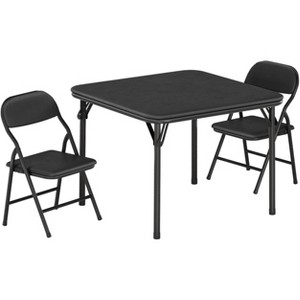 3-Piece Kids Folding Table and Chairs Set, Toddlers Children's Activity Table and Chairs Set for Dining Room,Daycare,Classrooms - 1 of 4