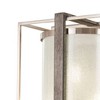Minka Lavery Industrial Wall Light Sconce Brushed Nickel Hardwired 12" Fixture White Iris Glass Shade for Bedroom Bathroom Vanity - 3 of 3