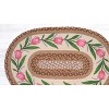 Earth Rugs Tulip Oval Patch Rug – Hand-Braided Jute 20x30 Spring Floral Accent Mat for Entry or Kitchen - 3 of 3