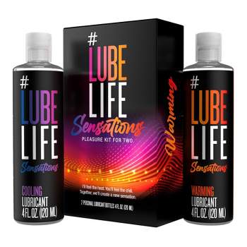 Lube Life Water-Based Strawberry Flavored Lubricant, Personal Lube for Men,  Women and Couples, Made Without Added Sugar, 8 Fl Oz