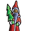 Santa with Pine Tree Ekkolight 23.5"H - 3 of 3
