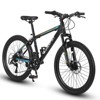 Aukfa 26-Inch Mountain Bike for Adults & Teens, 21-Speed Shimano, High-Carbon Steel Frame, Suspension Fork, Mechanical Disc Brakes - 2 of 4