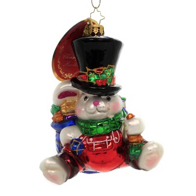 Christopher Radko 5.5" One Hundred Carrot Smile Bunny Rabbit Gifts  -  Tree Ornaments