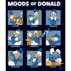 Juniors Womens Mickey & Friends The Moods of Donald Duck T-Shirt - 2 of 4