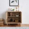 Small Mid-Century Sideboard Cabinet with Doors, Multifunction Sideboard Cabinet for Kitchen, Dining or Living Room – The Pop Home - 2 of 4