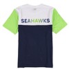 NFL Mens Seattle Seahawks Color Block Graphic T-Shirt - 2 of 2