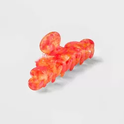 Cloud Shaped Iridescent Claw Hair Clip - A New Day™ Orange