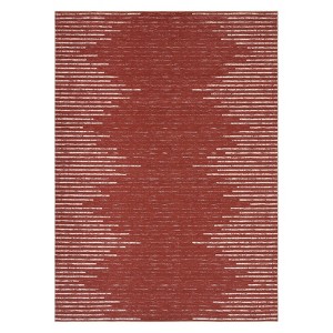 Indoor Modern Soft Washable Area Rugs with Stripped Lines Print for Bedroom Living Room - 1 of 4