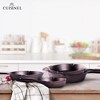 Cuisinel 4-Piece Cast Iron Skillet Set - 12", 10", 8", 6" Pans, Silicone Handle Grips & Scraper, Pre-Seasoned, Oven, Stovetop, Indoor/Outdoor Use - 2 of 4