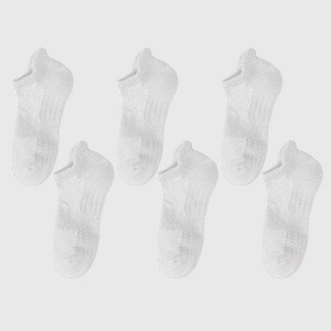 Anna-Kaci 6pk Men's Low- Cut Athletic Socks with Massage Sole & Sweat- Wicking - 1 of 4