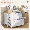 Lateral File Cabinet, 2 Drawer Filing Cabinet with Adjustable Hanging Bar for Letter, A4 and Legal Size - 4 of 4