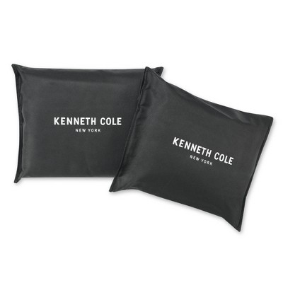 TWO Kenneth Cole STD Pillow EURO Shams BLUSH  ESCAPE 100% COTTON FULLY QUILTED 