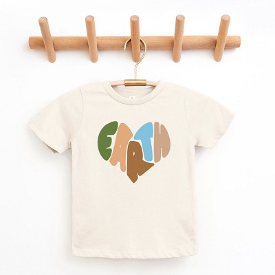 The Juniper Shop Earth Heart Toddler Short Sleeve Tee