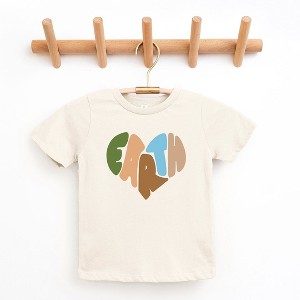 The Juniper Shop Earth Heart Toddler Short Sleeve Tee - 1 of 2