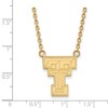 Black Bow Jewelry 14k Yellow Gold Plated Sterling Silver Texas Tech Red Raiders NCAA Necklace 18 Inch - 2 of 4
