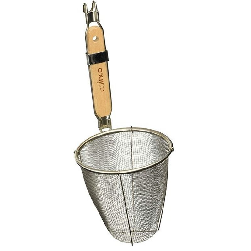 Winco Strainer with Single Mesh, Deep Bowl, Stainless Steel, 5.5", 3 of 4