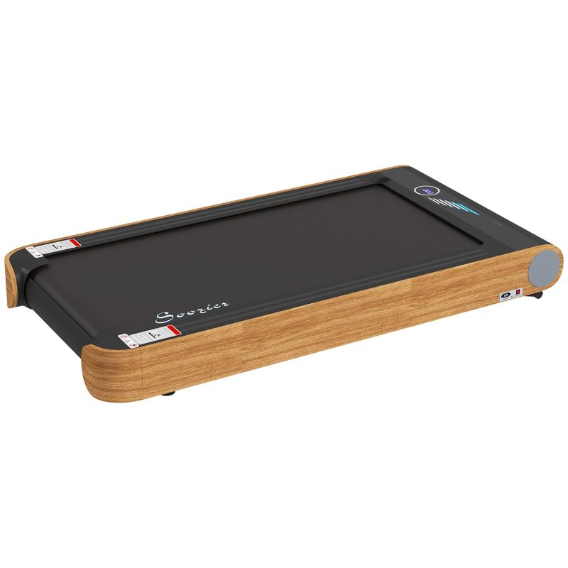 Soozier Walking Pad Under Desk Treadmill with Bluetooth Speaker, Wheels, and Remote Control, 19.75" Wide Running Mat, Wood Look, 4 of 7