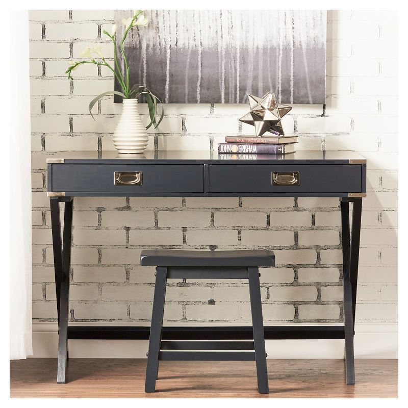 Kenton Wood Writing Desk with Drawers - Inspire Q, 3 of 9
