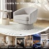 Swivel Accent Chair, 360° Chenille Swivel Lounge Reading Chair, Modern Single Sofa Lounge Armchair w/Storage Space for Living Room Bedroom - 4 of 4