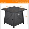 Yaheetech 28" Propane Gas Fire Pit with Lid and Iron Tabletop - 3 of 4