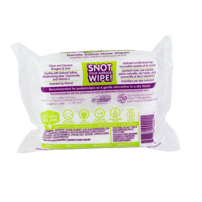 Boogie Wipes Saline Nose Wipes Unscented - 30ct, 4 of 11