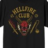Stranger Things Hellfire Club Classic Logo Adult Black Crew Neck Short Sleeve T-shirt - 2 of 3