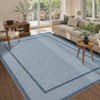 Rugs for Living Room Border Area Rug Non Slip Durable Floor Washable Carpet for High Traffic Areas Indoor Rug for Kitchen Kids Playroom - 3 of 4