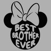 Boy's Minnie Mouse Best Brother Ever Ears T-Shirt - 2 of 4