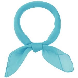 INSPIRE CHIC Women's Solid/Gradient Chiffon Square Soft Sheer Neck Scarves Neckerchief - 1 of 4