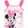 Disney Princess Princess Minnie Mouse Frozen Belle Elsa Princess Anna Girls Tankini Top Bikini Bottom and Scrunchie 3 Piece Swimsuit Set Toddler - 3 of 4