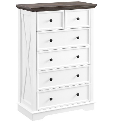 NicBex Round Handles Modern Storage Dresser with Drawers for Bedroom & Living Room