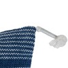 Blue Striped Hand Woven Outdoor Decorative Throw Pillow with Hand Tied Tassels - Foreside Home & Garden - 3 of 4