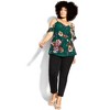 Women's Plus Size Sophia Top - marine floral | CITY CHIC - 2 of 4