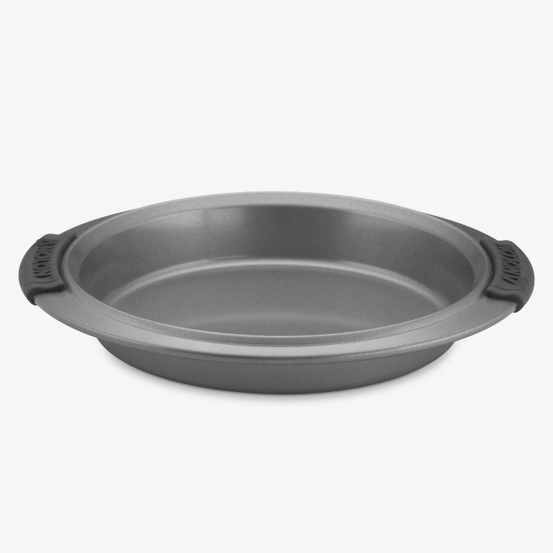 Anolon Advanced Bakeware 9&#34; Nonstick Round Cake Pan with Silicone Grips Gray, 5 of 8