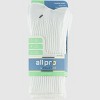 All Pro Women's 6pk Crew Cotton Socks - White 4-10: Arch Support, Cushioned Sole, Moisture Wicking - 2 of 4