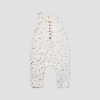 Q by Quincy Mae Baby Star Brushed Jersey Romper - Ivory 18-24M
