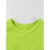 MyKids-USA Hot Selling Baby Kids Unisex Solid Color Green T-Shirt In European And American Style - 3 of 4