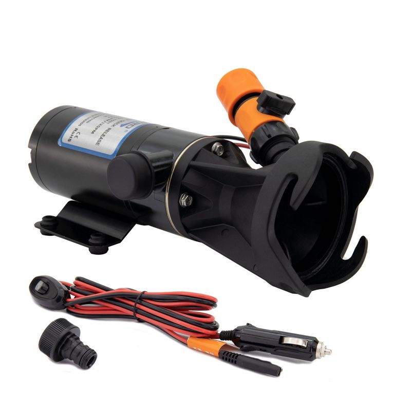RecPro 12 Volt RV Macerator Pump, Portable 12GPM Sewage Waste Grinder Dump Pump with Flexible Impeller for RVs, Motorhomes, and Campers, 1 of 8