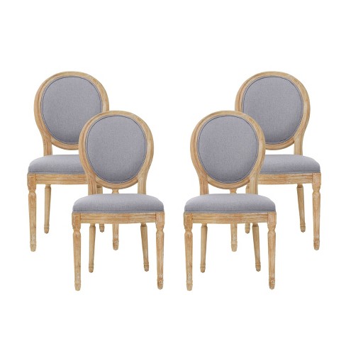 Dining chairs fabric online grey