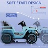 Jojoka Kids Ride On Truck Car,12V Battery Powered Electric Vehicle w/Remote Control,Led Lights - 3 of 4