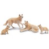 8PCS Wolf Figures Forest Animals Toy Figurines - Plastic Jungle Zoo Animal Figurines for Kids Boys Girls Age 3-5 6-12 - 2 of 4