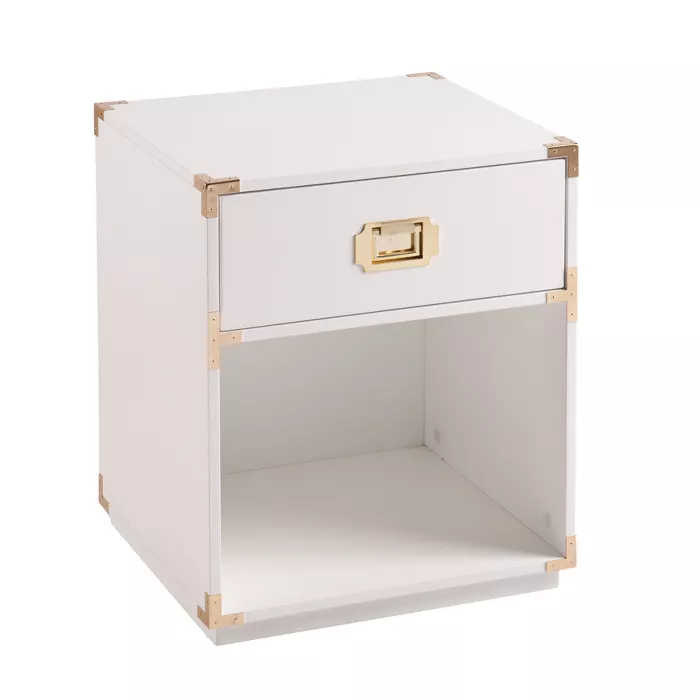 Claude Tall Storage Side Table With Drawer, Aiden Lane